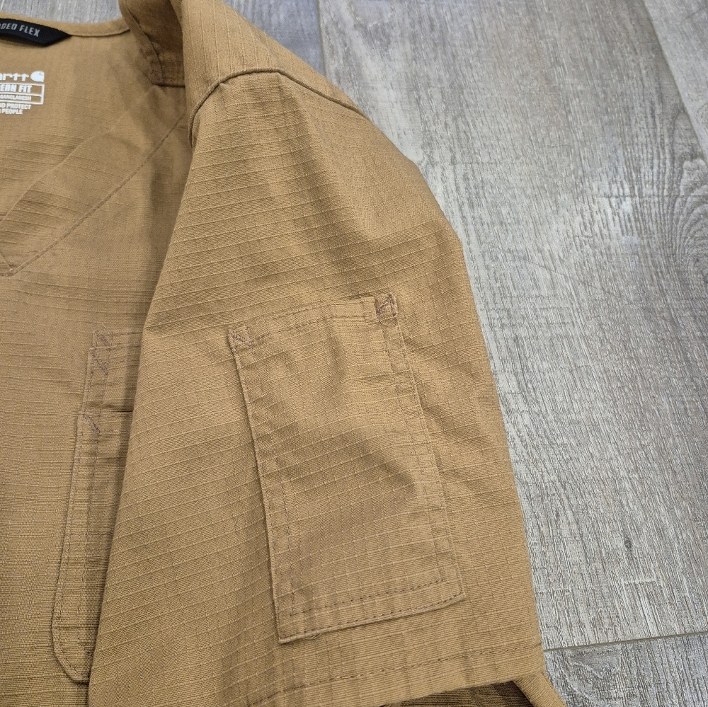 CARHARTT Men's Rugged Flex Scrub Top - Picture 6 of 9